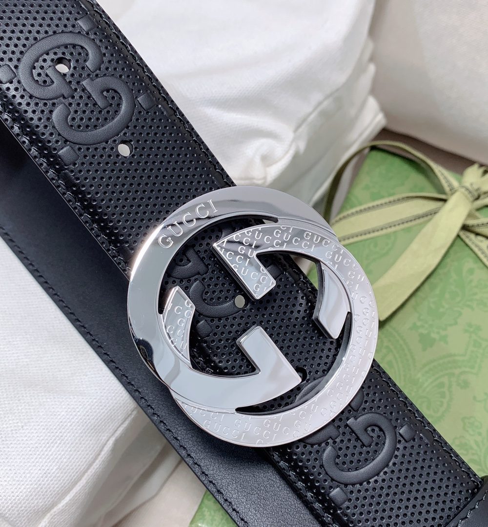 1:1 Replica Gucci GG Marmont Reversible Belt Black, Women Belt