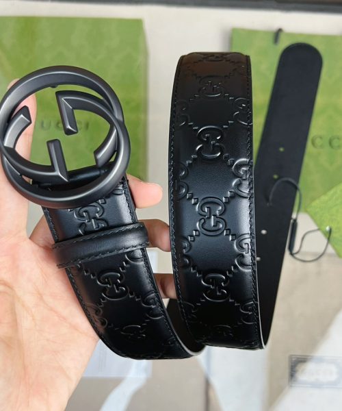 1:1 Replica Gucci GG Marmont Reversible Belt Black, Women Belt