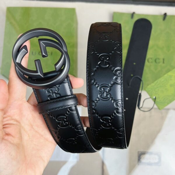 1:1 Replica Gucci GG Marmont Reversible Belt Black, Women Belt