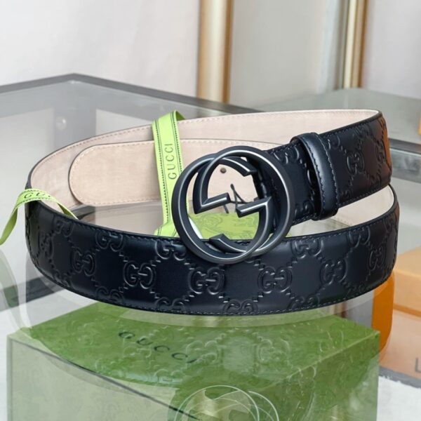 1:1 Replica Gucci GG Marmont Reversible Belt Black, Women Belt