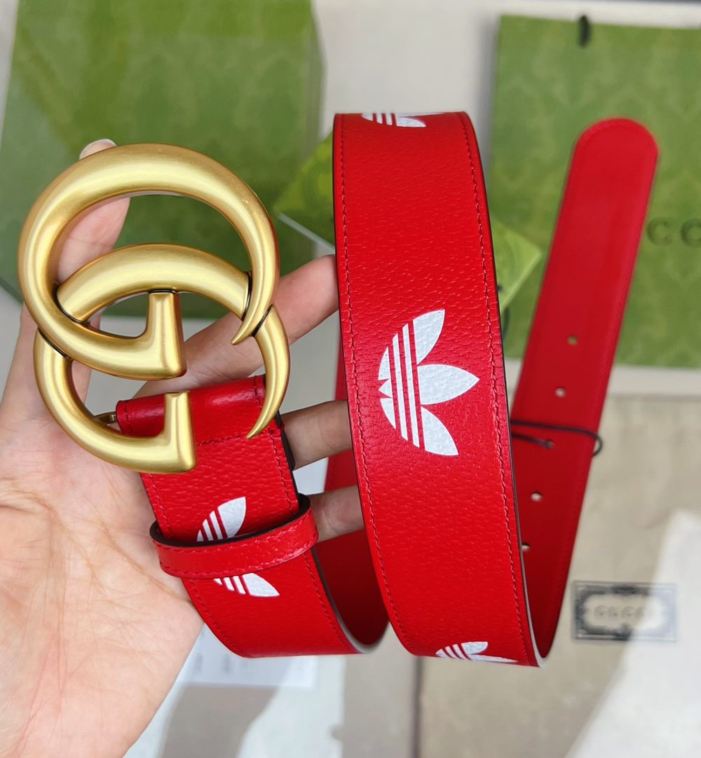 1:1 Replica Gucci GG Marmont Reversible Belt Red, Women Belt