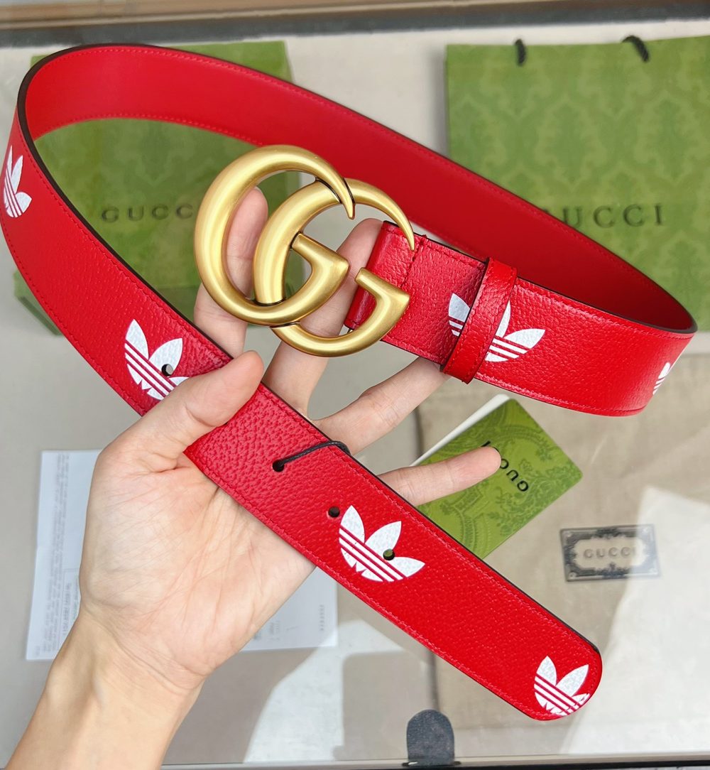 1:1 Replica Gucci GG Marmont Reversible Belt Red, Women Belt