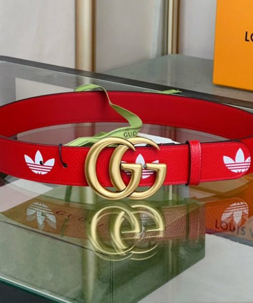 1:1 Replica Gucci GG Marmont Reversible Belt Red, Women Belt