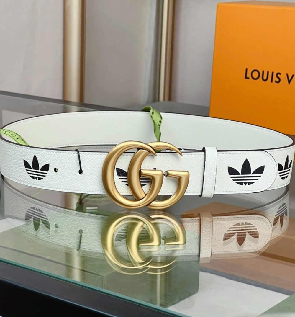 1:1 Replica Gucci GG Marmont Reversible Belt White, Women Belt