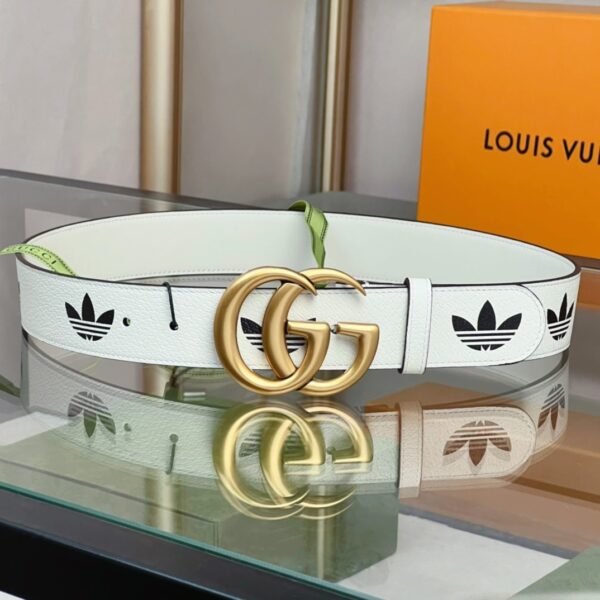 1:1 Replica Gucci GG Marmont Reversible Belt White, Women Belt