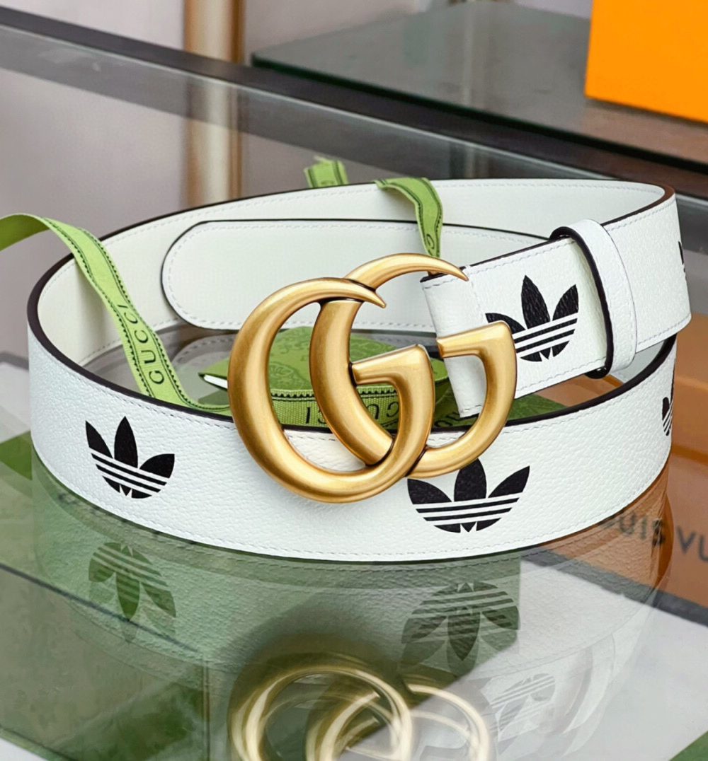 1:1 Replica Gucci GG Marmont Reversible Belt White, Women Belt