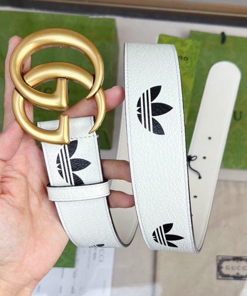 1:1 Replica Gucci GG Marmont Reversible Belt White, Women Belt