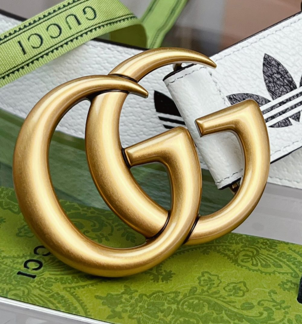 1:1 Replica Gucci GG Marmont Reversible Belt White, Women Belt