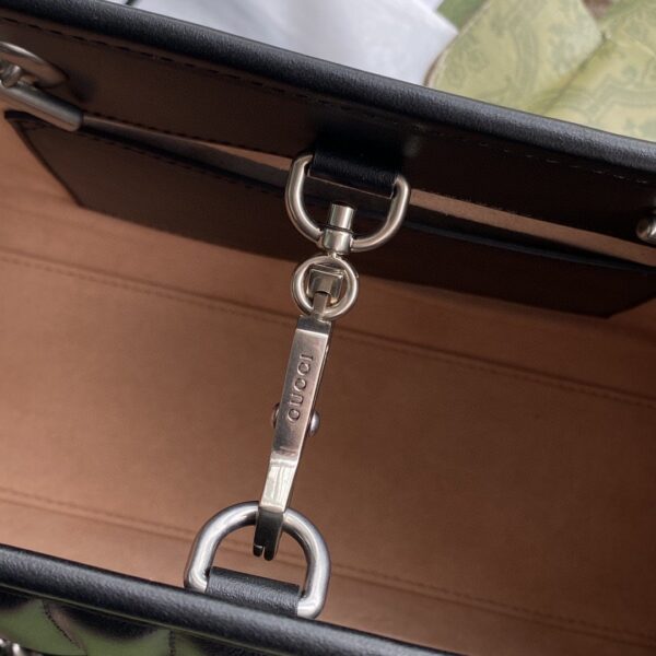 1:1 Replica Gucci GG Marmont Small Tote Bag Black Matelasses For Women 10.4in/26.5cm GG 681483 UM8BN 1000