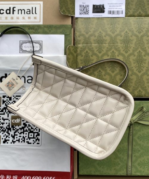 1:1 Replica Gucci GG Marmont Small Tote Bag White Matelasses For Women 10.4in/26.5cm GG