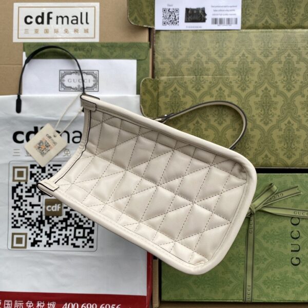 1:1 Replica Gucci GG Marmont Small Tote Bag White Matelasses For Women 10.4in/26.5cm GG