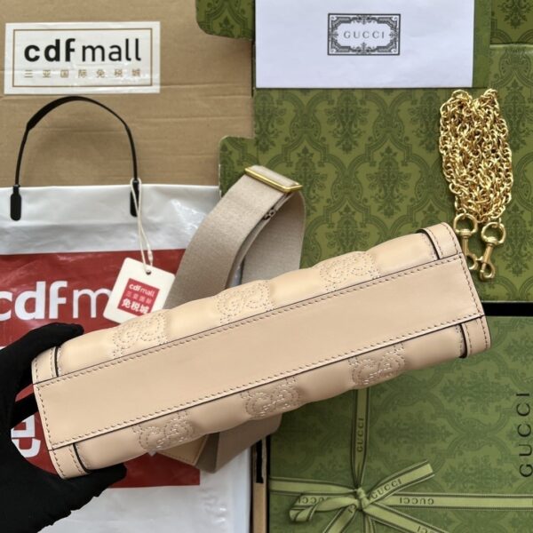 1:1 Replica Gucci GG Matelassé Small Bag Beige For Women, Women's Bags 10.2in/26cm GG‎ ‎