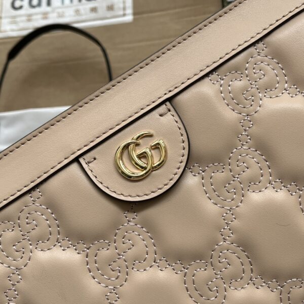 1:1 Replica Gucci GG Matelassé Small Bag Beige For Women, Women's Bags 10.2in/26cm GG‎ ‎