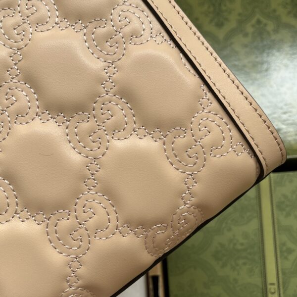 1:1 Replica Gucci GG Matelassé Small Bag Beige For Women, Women's Bags 10.2in/26cm GG‎ ‎