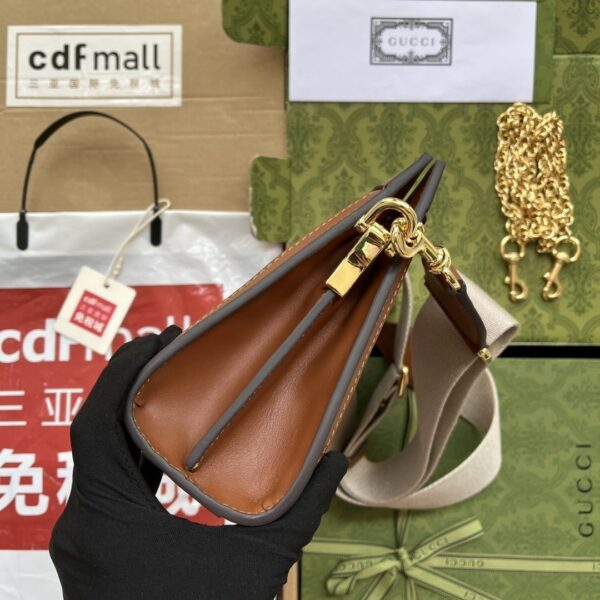 1:1 Replica Gucci GG Matelassé Small Bag Brown For Women, Women's Bags 10.2in/26cm GG‎ 702200 UM8HG 2595