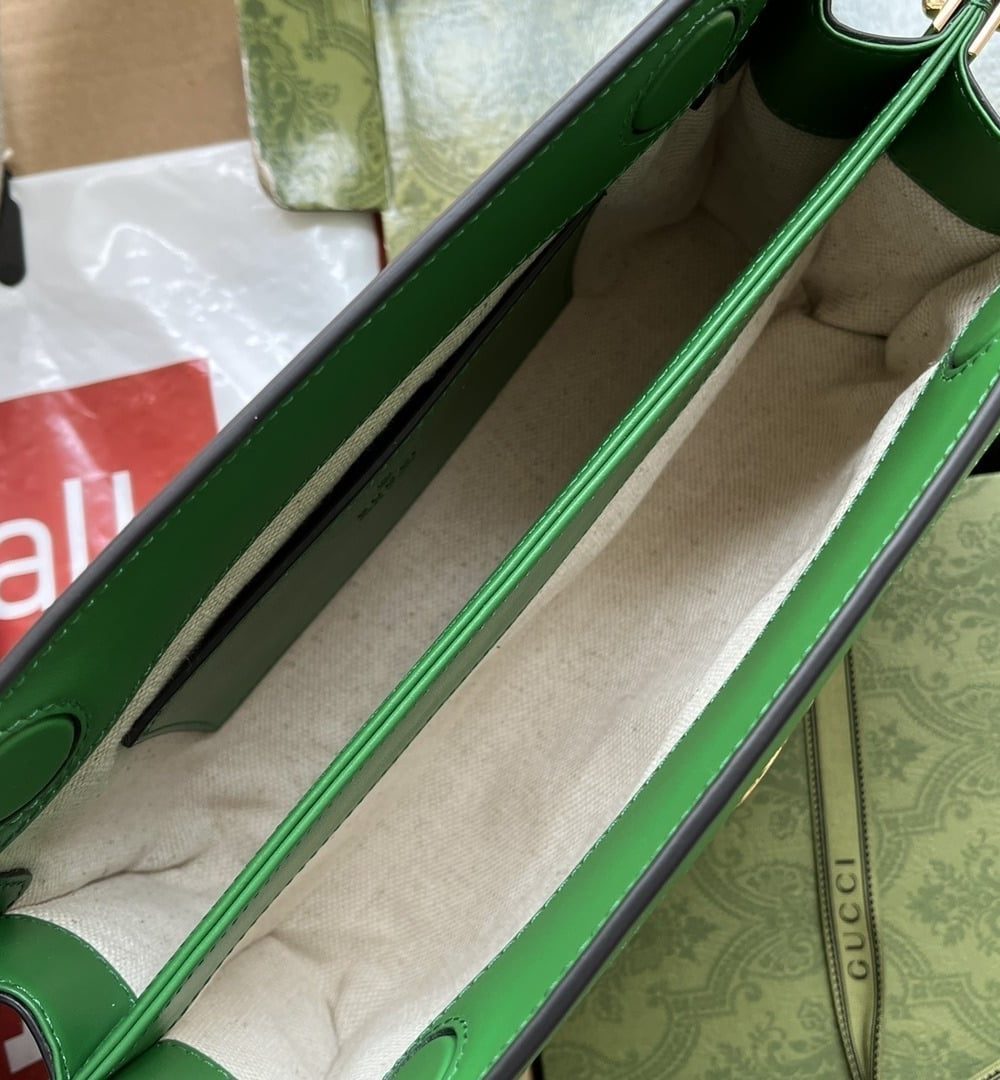 1:1 Replica Gucci GG Matelassé Small Bag Green For Women, Women's Bags 10.2in/26cm GG‎