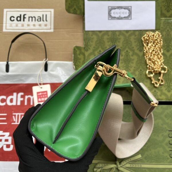 1:1 Replica Gucci GG Matelassé Small Bag Green For Women, Women's Bags 10.2in/26cm GG‎
