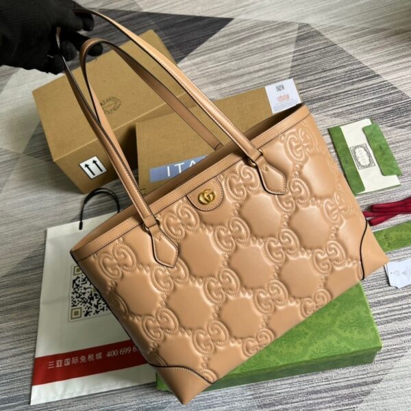 1:1 Replica Gucci GG Medium Tote Beige For Women, Women's Bags 15in/38cm GG ‎631685 UM8IG 9500