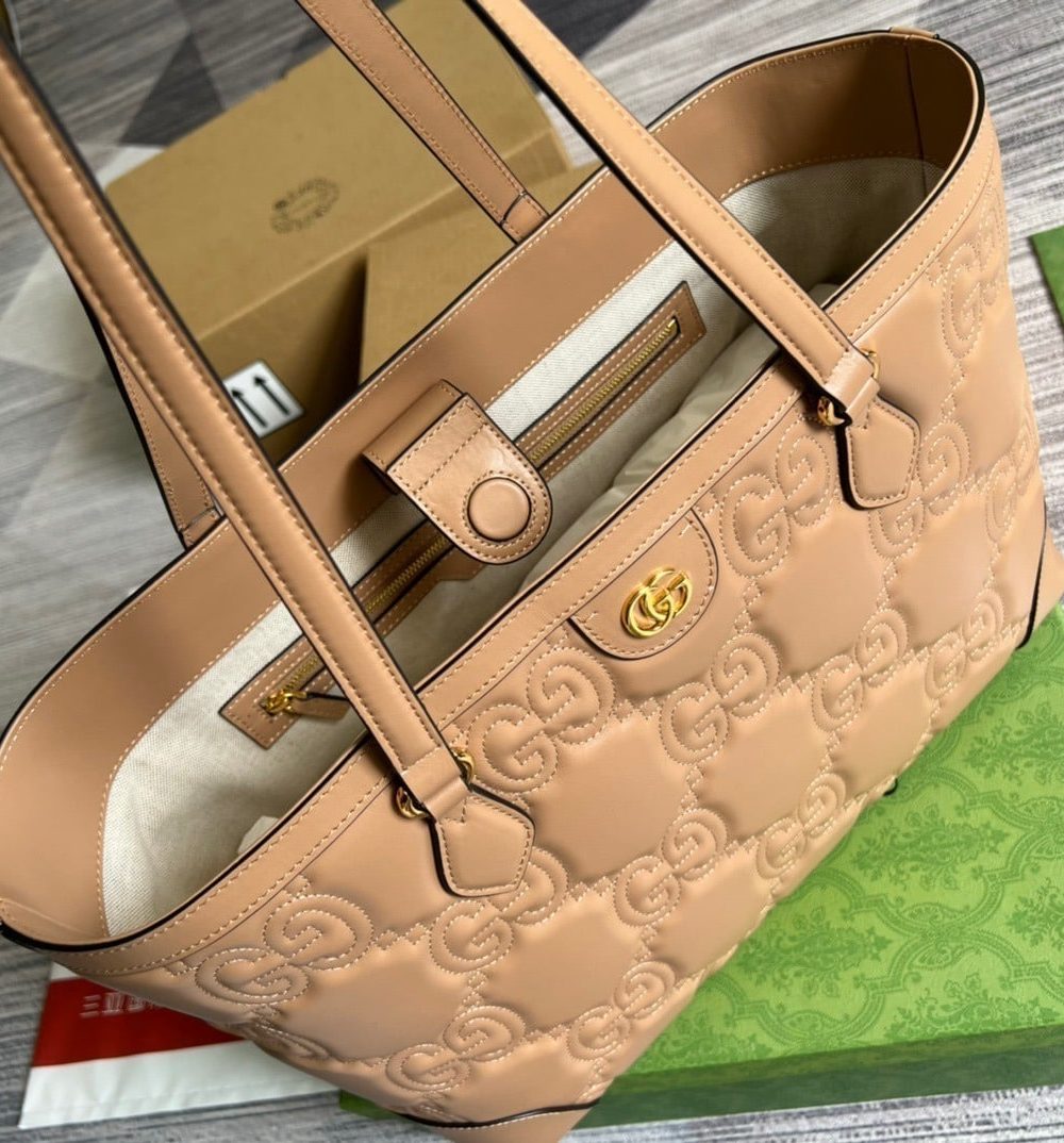 1:1 Replica Gucci GG Medium Tote Beige For Women, Women's Bags 15in/38cm GG ‎631685 UM8IG 9500