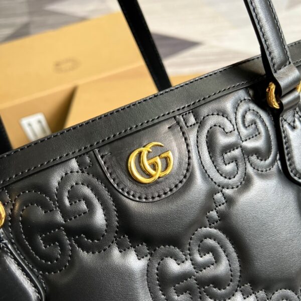 1:1 Replica Gucci GG  Medium Tote Black For Women, Women's Bags 15in/38cm GG ‎631685 UM8IG 1000