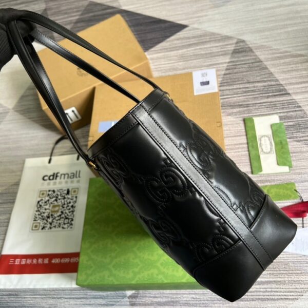1:1 Replica Gucci GG  Medium Tote Black For Women, Women's Bags 15in/38cm GG ‎631685 UM8IG 1000