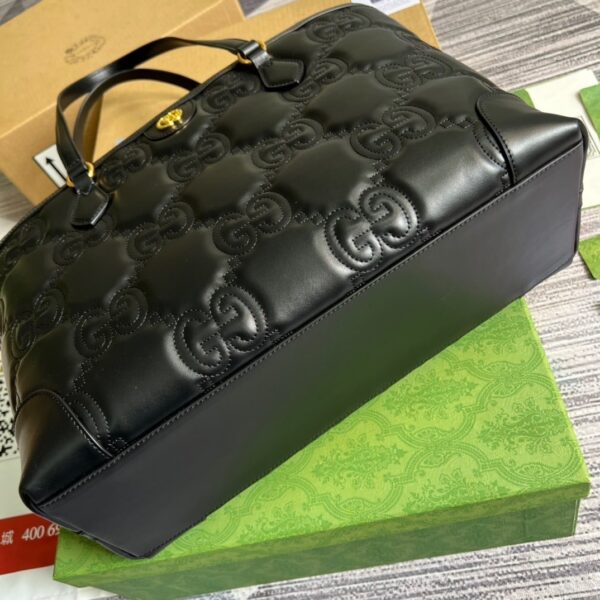 1:1 Replica Gucci GG  Medium Tote Black For Women, Women's Bags 15in/38cm GG ‎631685 UM8IG 1000