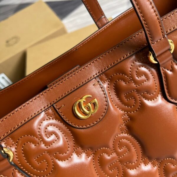 1:1 Replica Gucci GG Medium Tote Brown For Women, Women's Bags 15in/38cm GG ‎‎631685 UM8IG 2546