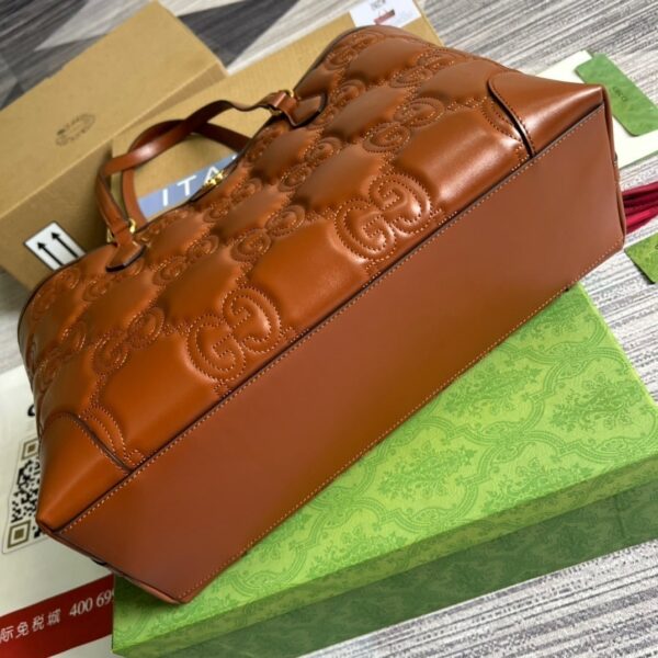 1:1 Replica Gucci GG Medium Tote Brown For Women, Women's Bags 15in/38cm GG ‎‎631685 UM8IG 2546
