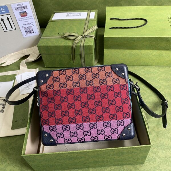 1:1 Replica Gucci GG Multicolor Shoulder Bag In GG Multicolor Canvas For Women  9in/23cm GG  ‎626363