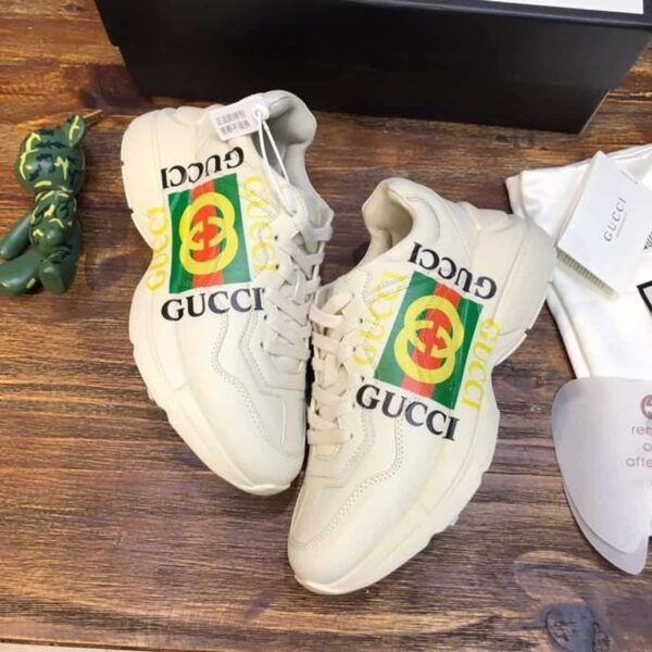 Gucci GG Rhyton Dad Sneakers Calfskin Leather Spring/Summer Collection Off White