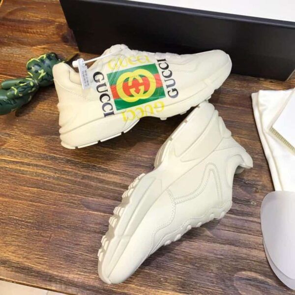 Gucci GG Rhyton Dad Sneakers Calfskin Leather Spring/Summer Collection Off White