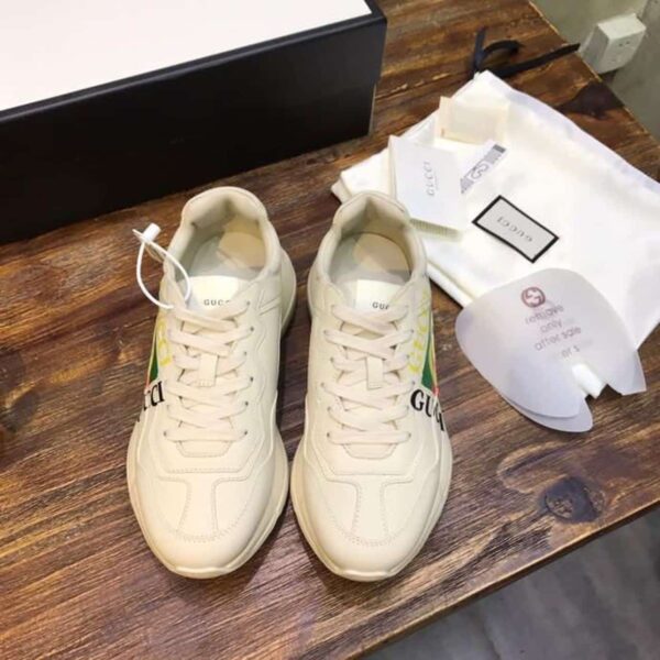 Gucci GG Rhyton Dad Sneakers Calfskin Leather Spring/Summer Collection Off White