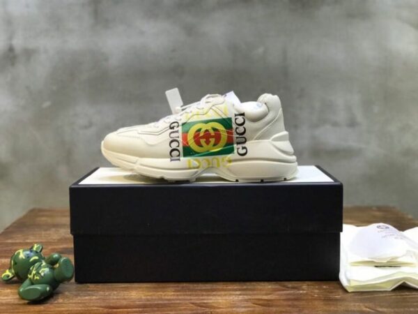 Gucci GG Rhyton Dad Sneakers Calfskin Leather Spring/Summer Collection Off White