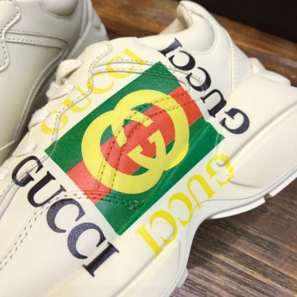 Gucci GG Rhyton Dad Sneakers Calfskin Leather Spring/Summer Collection Off White