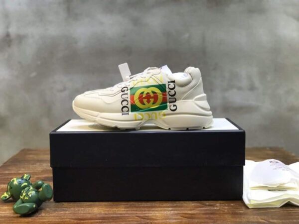 Gucci GG Rhyton Dad Sneakers Calfskin Leather Spring/Summer Collection Off White