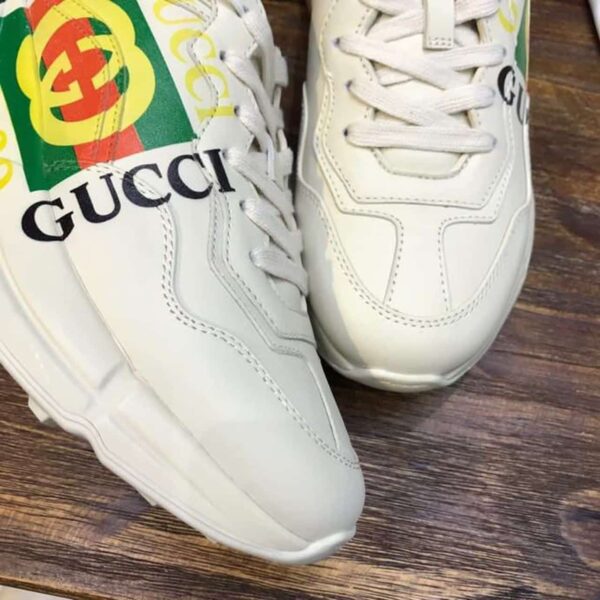 Gucci GG Rhyton Dad Sneakers Calfskin Leather Spring/Summer Collection Off White