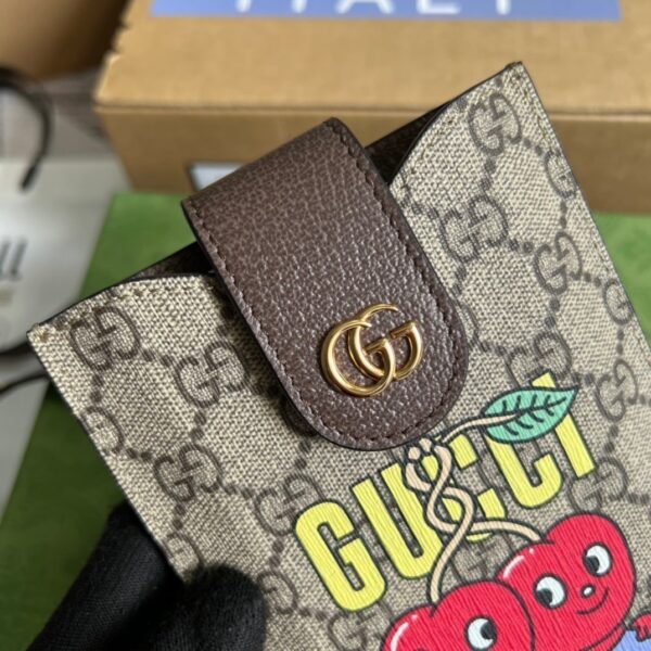 1:1 Replica Gucci GG Superme Mini Bag Beige And Ebony GG Supreme Canvas  For Women 6.7in/17cm GG
