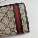 1:1 Replica Gucci GG Supreme Beige Zip Around Wallet For Men, Men's Wallets 19cm/7.5in GG