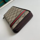 1:1 Replica Gucci GG Supreme Beige Zip Around Wallet For Men, Men's Wallets 19cm/7.5in GG