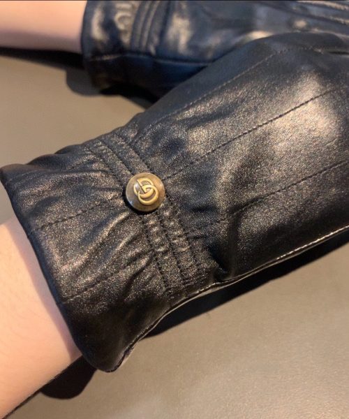Gucci Gloves With Signature Double G Motif In Black