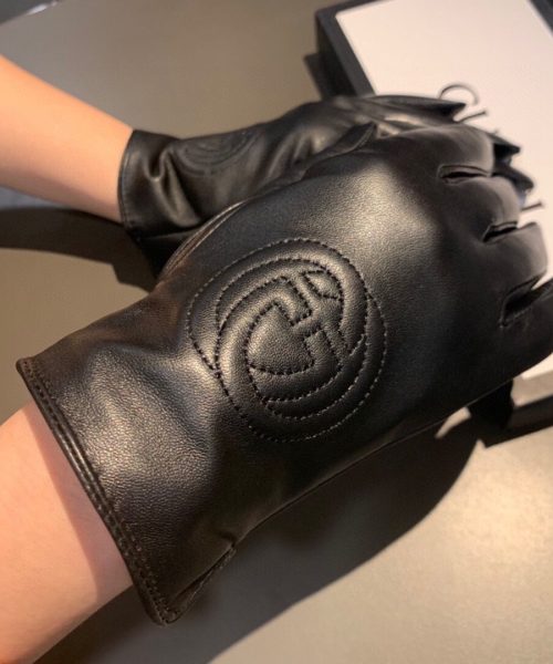 Gucci Gloves With Signature Double G Motif In Black