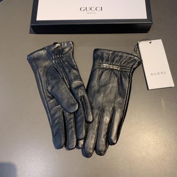 Gucci Gloves With Signature Double G Motif In Black