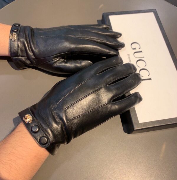 Gucci Gloves With Signature Double G Motif In Black