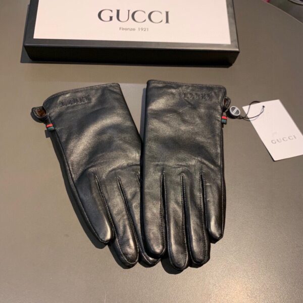 Gucci Gloves With Signature Double G Motif In Black