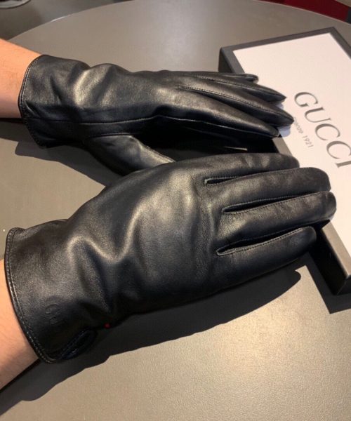 Gucci Gloves With Signature Double G Motif In Black
