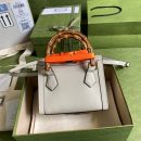 1:1 Replica Gucci Gucci Diana Mini Tote Bag White For Women 8in/20cm GG ‎702732 U3ZDT 9196