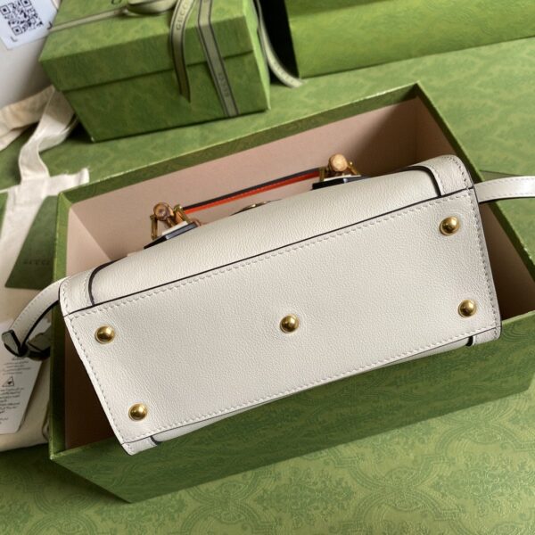 1:1 Replica Gucci Gucci Diana Mini Tote Bag White For Women 8in/20cm GG ‎702732 U3ZDT 9196