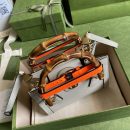 1:1 Replica Gucci Gucci Diana Mini Tote Bag White For Women 8in/20cm GG ‎702732 U3ZDT 9196