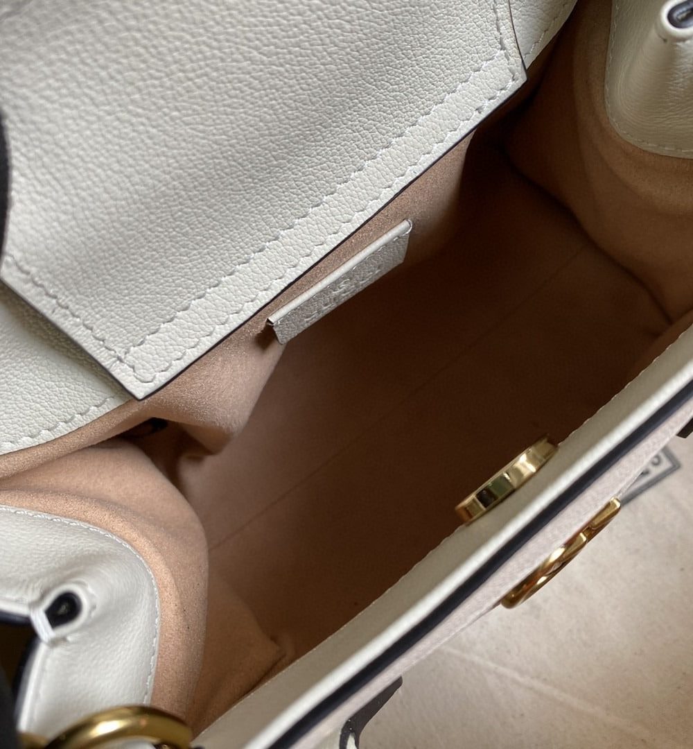 1:1 Replica Gucci Gucci Diana Mini Tote Bag White For Women 8in/20cm GG ‎702732 U3ZDT 9196