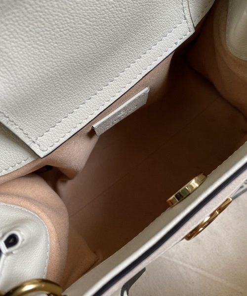 1:1 Replica Gucci Gucci Diana Mini Tote Bag White For Women 8in/20cm GG ‎702732 U3ZDT 9196
